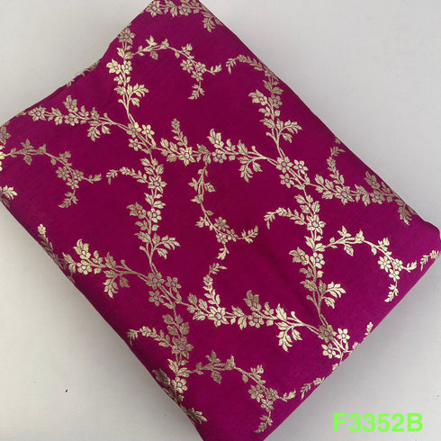 Banarasi Pure Silk Fabric-F3352
