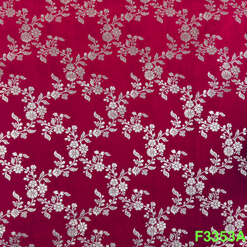 Banarasi Pure Silk Fabric-F3353