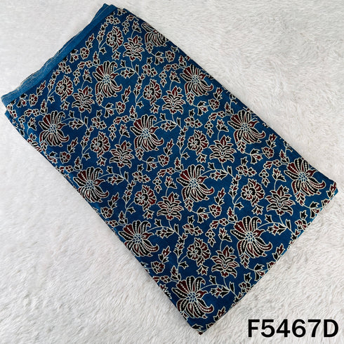 Ajrakh Print Gajji Silk Fabric - F5467