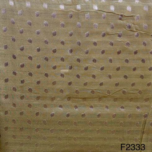 Zari Boota Cotton Silk Fabric-F2333