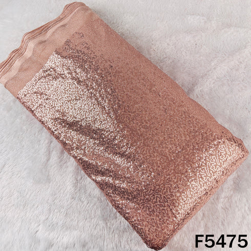 Sequins Work Shimmer Lycra Fabric - F5475