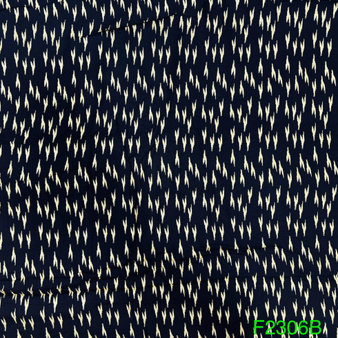 Foil Print Rayon Fabric-F2306