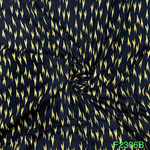 Foil Print Rayon Fabric-F2306