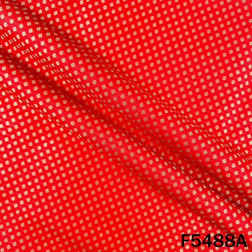 Zari Work Brocade Silk Fabric - F5488