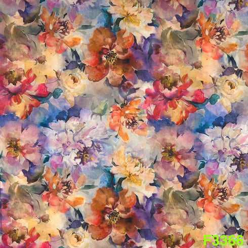 Printed Georgette Fabric-F3366