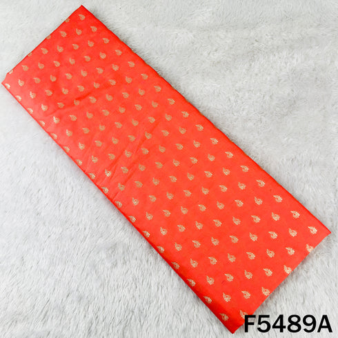 Zari Work Banarasi Brocade Silk Fabric - F5489