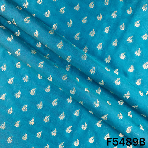 Zari Work Banarasi Brocade Silk Fabric - F5489