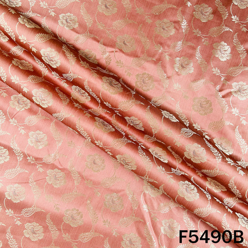 Zari Work Jacquard Silk Fabric - F5490
