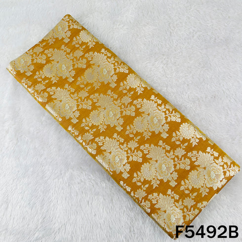 Zari Work Banarasi Brocade Silk Fabric - F5492