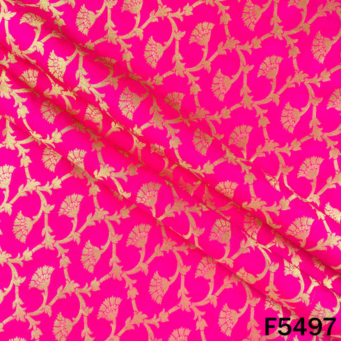 Zari Work Brocade Silk Fabric - F5497