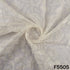 Dyeable Thread Sequins Embroidered Organza Fabric - F5505