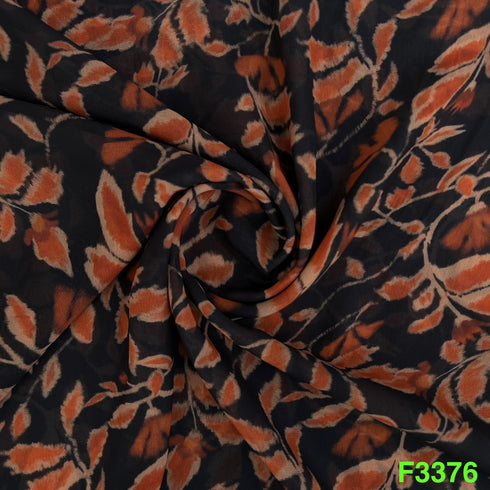 Printed Georgette Fabric-F33776
