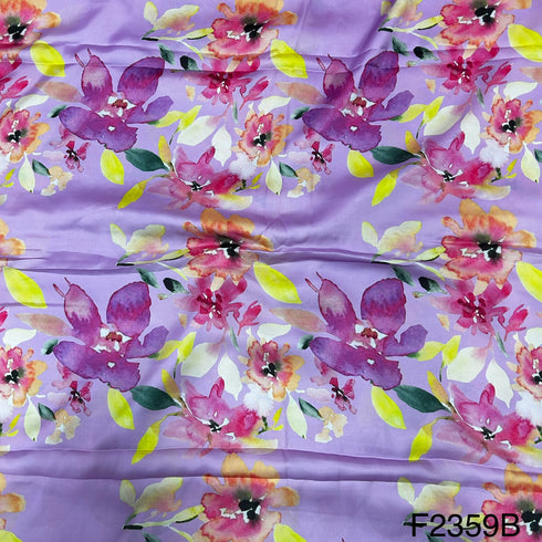 Printed Satin Fabric-F2359