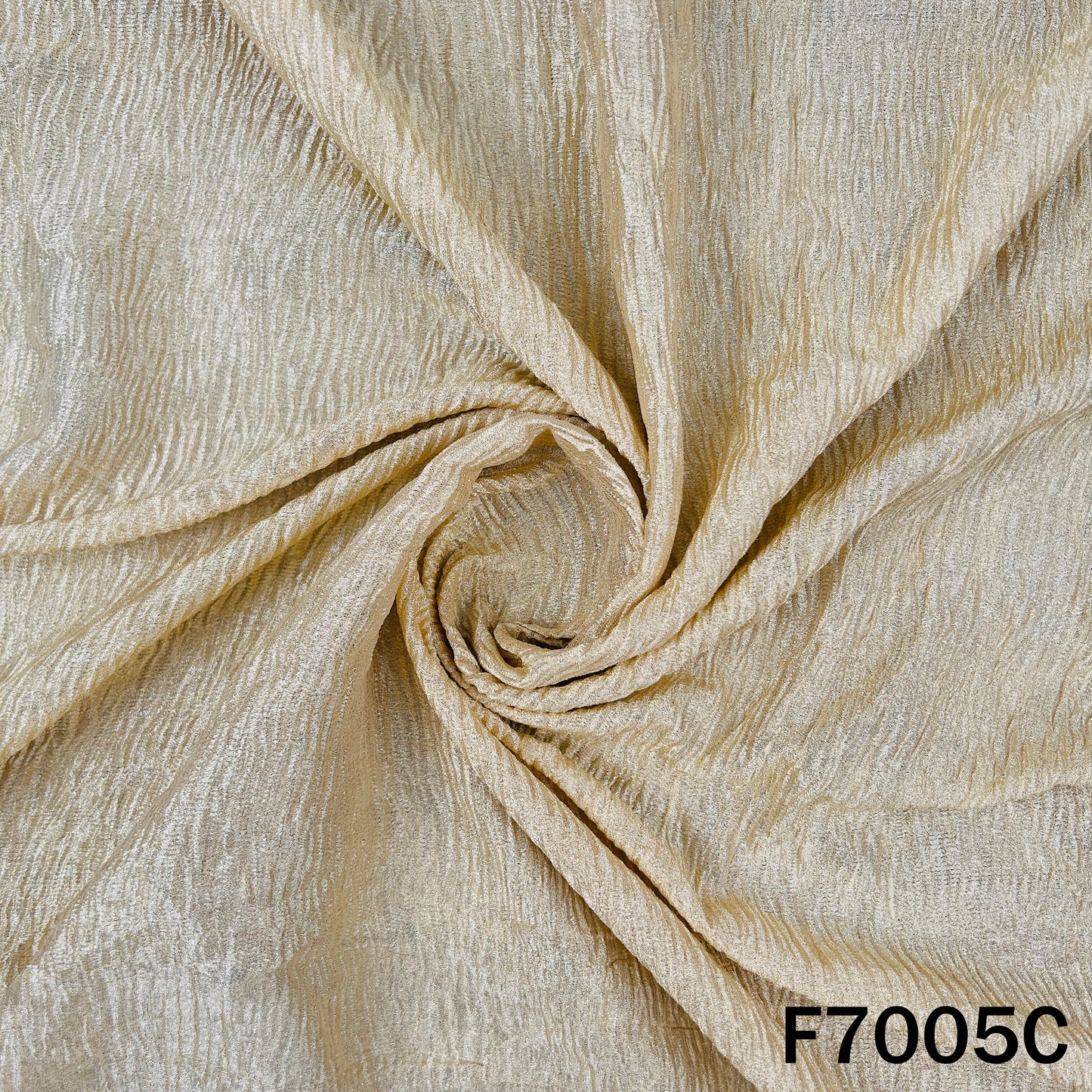 Dyeable Pure Crush Tissue Fabric - F7005