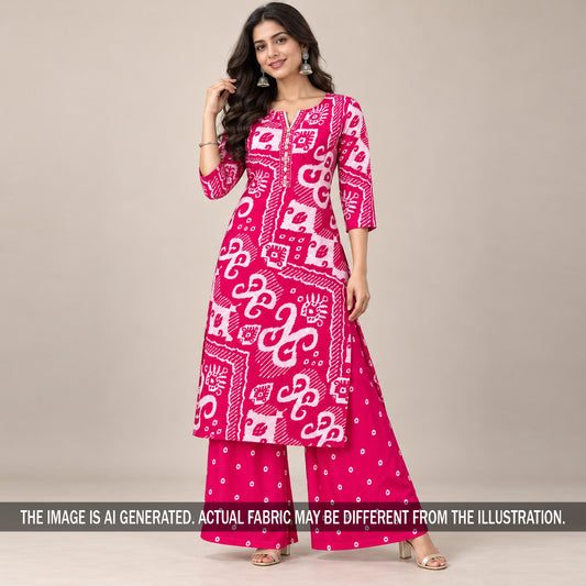 Digital Print Modal Satin Fabric - F7654