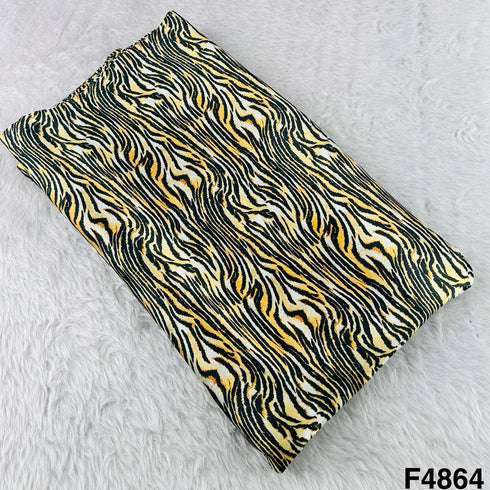 Animal Print Satin Fabric- F4864