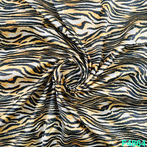 Animal Print Satin Fabric- F4864