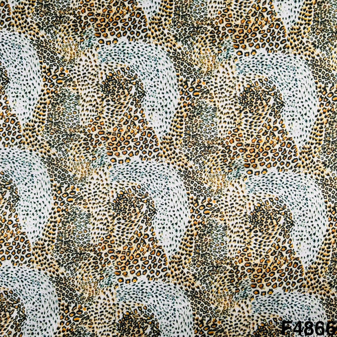 Animal Print Satin Fabric- F4866