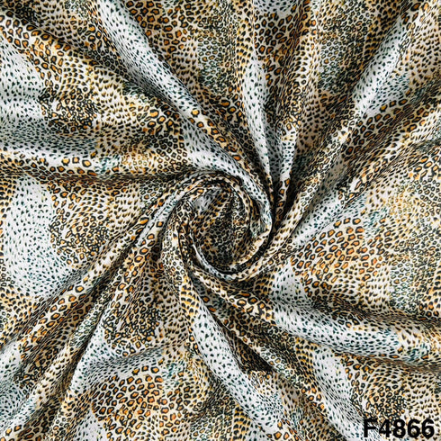Animal Print Satin Fabric- F4866