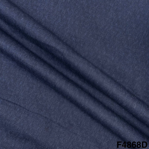 Plain Denim Cotton Fabric- F4868