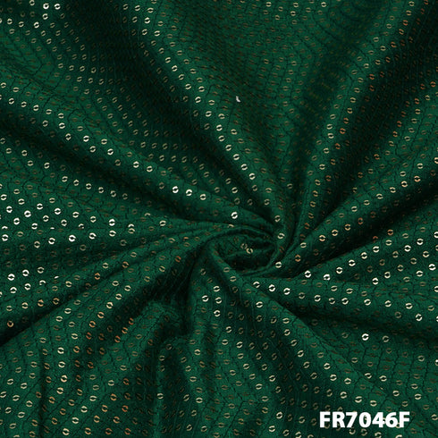 Sequins Cotton Silk Fabric FR7046