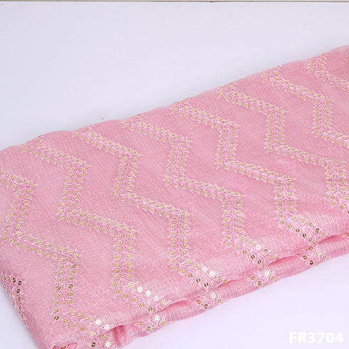 Sequins Pure Kota Silk Fabric-FR3704