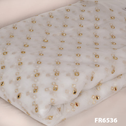 Dyeable Faux Mirror Net Fabric-FR6536