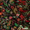 Embroidered Faux Mirror Velvet Fabric-FR6620