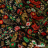 Embroidered Faux Mirror Velvet Fabric-FR6620