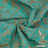 Embroidered Sequins Zari Dupion Silk Fabric-FR5588