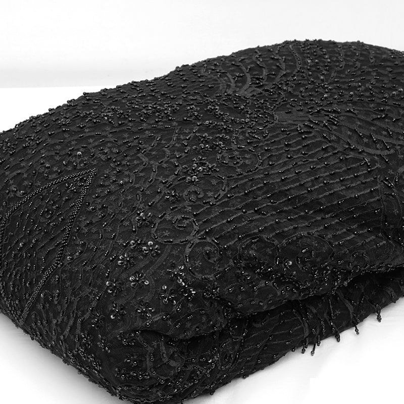 Heavy Embroidered Imported Net Fabricroot