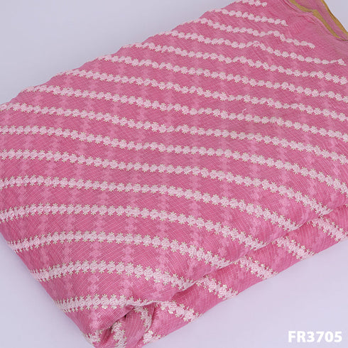 Embroidered Pure Kota Silk. Fabric-FR3705