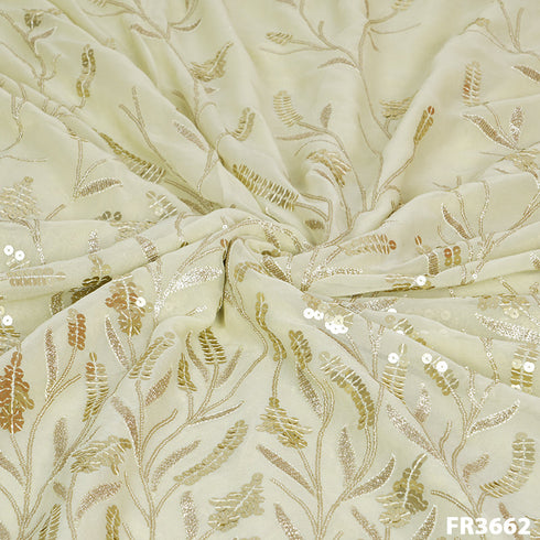 Sequins Georgette Fabric-FR3662