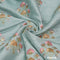 Embroidered Sequins Dupion Silk Fabric-FR5514