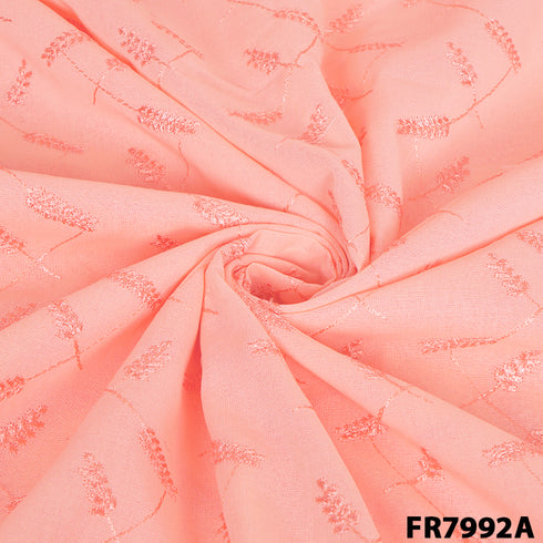 Embroidered Rudia Cotton Fabric-FR7992