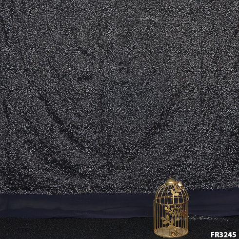 Embroidered Sequins Georgette Fabric-FR3245