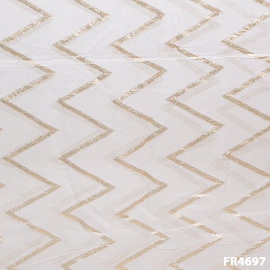 Dyeable Zari Organza Fabric-FR4697