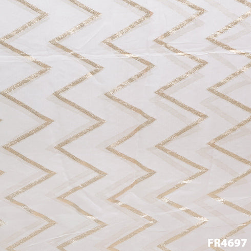 Dyeable Zari Organza Fabric-FR4697