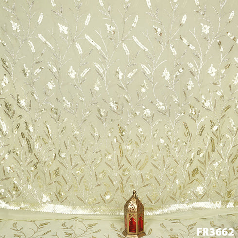 Sequins Georgette Fabric-FR3662