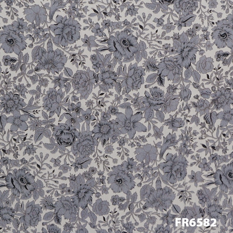 Printed Pure Silk Crepe Fabric-FR6582