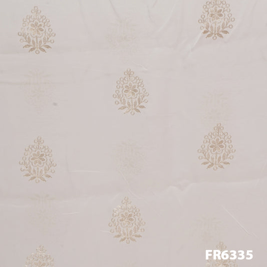 Embroidered Sequins Organza Fabric - FR6335