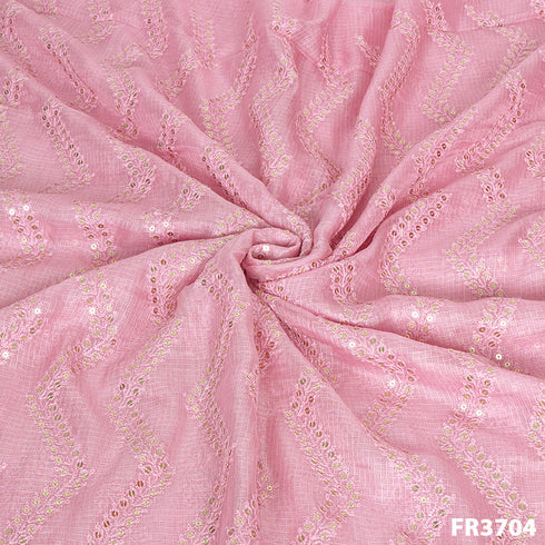 Sequins Pure Kota Silk Fabric-FR3704