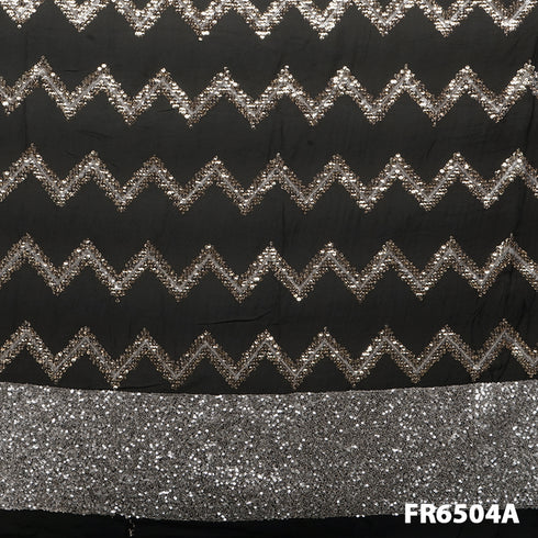 Sequins Georgette Fabric-FR6504