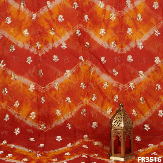 Zari Buti Shibori Pure Organza Fabric-FR3516