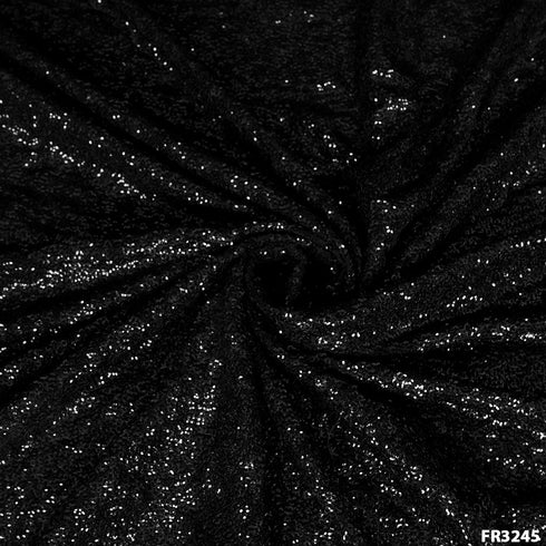 Embroidered Sequins Georgette Fabric-FR3245