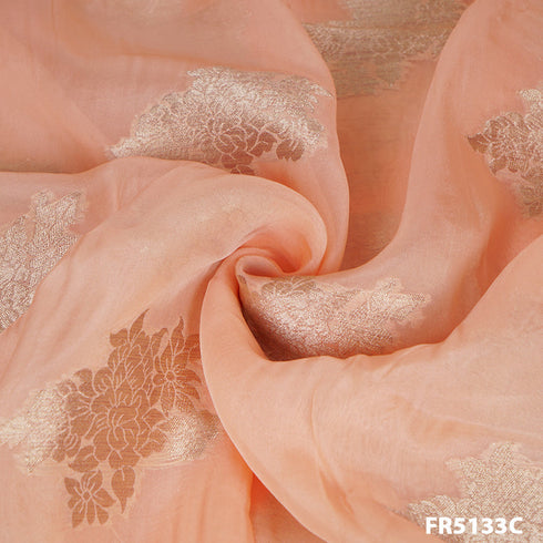 Zari Organza Fabric-FR5133