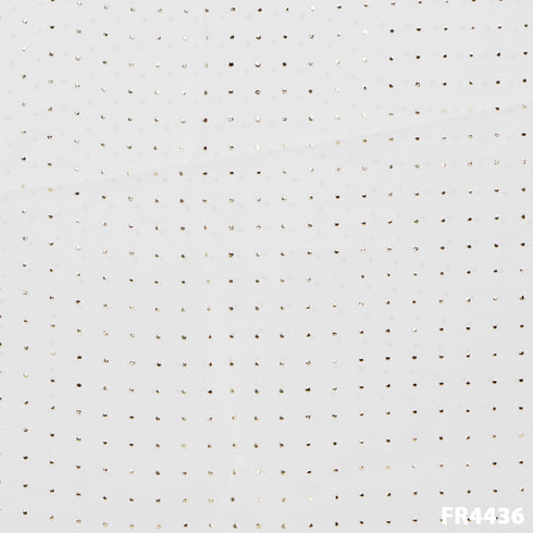 Dyeable Mukaish Georgette Fabric-FR4426