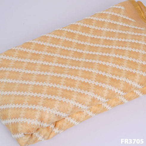 Embroidered Pure Kota Silk. Fabric-FR3705