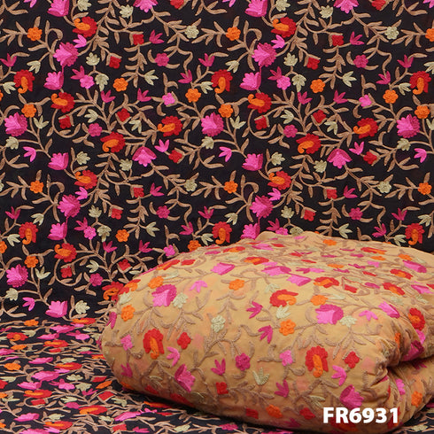 Embroidered Georgette Fabric-FR6931