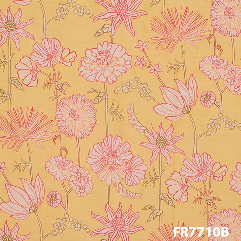 Printed Cotton Silk Fabric-FR7710